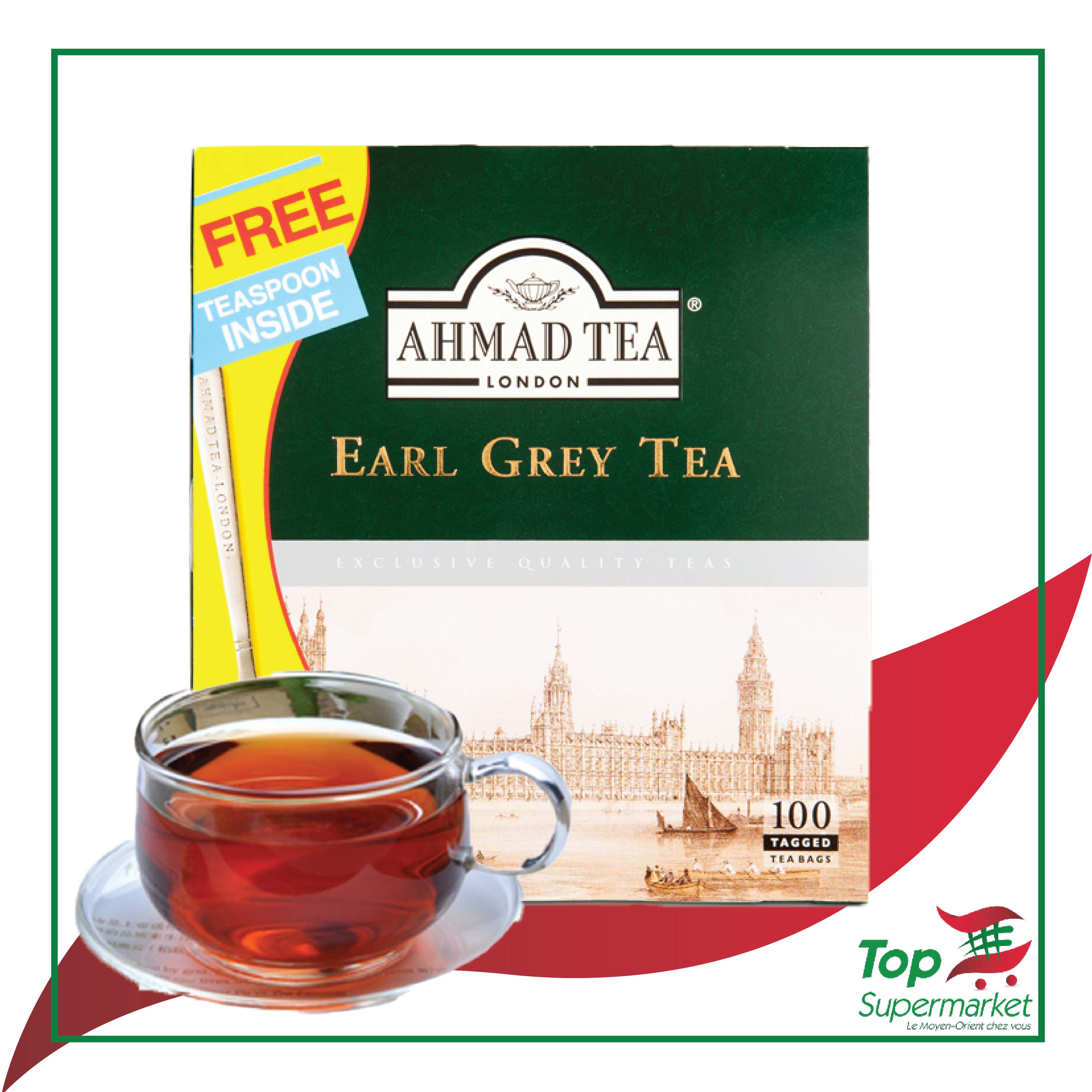  Ahmad Tea Earl Gray x100 sachets